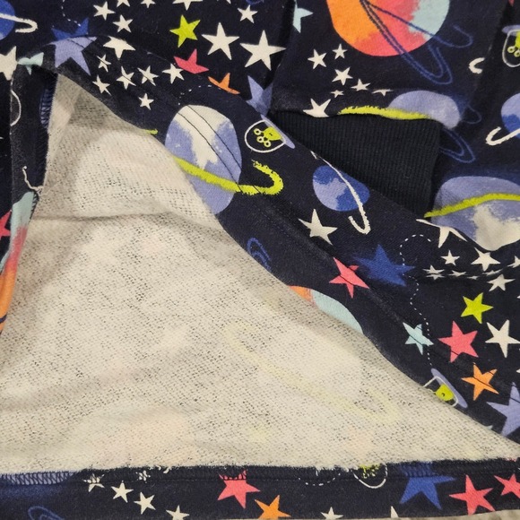 Spotted Zebra Kids Space Planets Stars Astronomh Hoodie Dress‎ Size medium (8) - Picture 3 of 5
